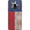 Texas Flag Dark Wood Galaxy S9 Skin